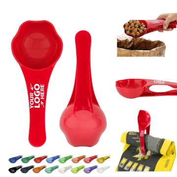 Plastic Measuring Spoon With Bag Clip
